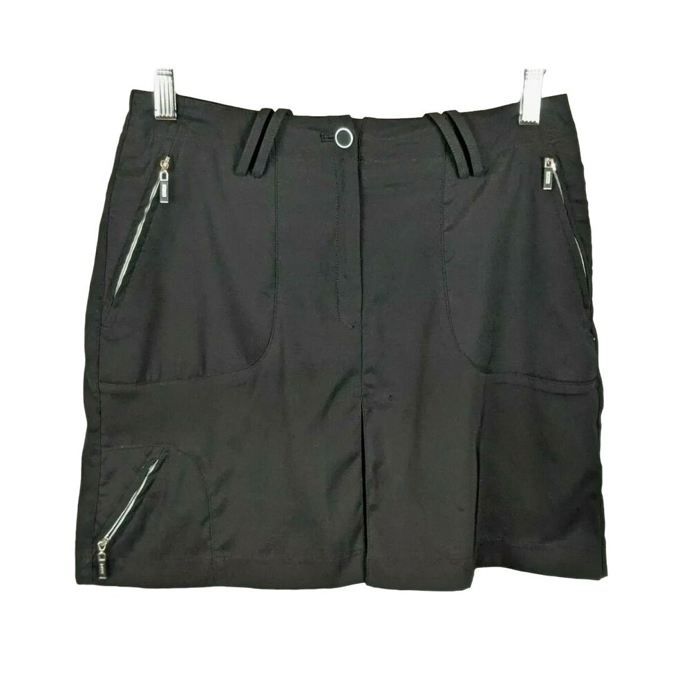 DKNY Golf Women's Black Active Performance Stretch Golf Skirt Skort Size 2